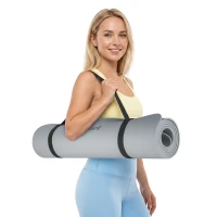 Rebel RBA-3152-GY Gymnastická podložka na jógu, pilates a fitness, 183 x 61 x 0,6 cm, sivá