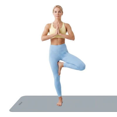 Rebel RBA-3152-GY Gymnastická podložka na jógu, pilates a fitness, 183 x 61 x 0,6 cm, sivá