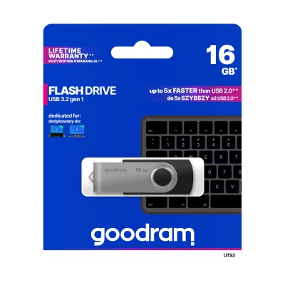 Goodram TGD-UTS30160KOR11 USB Flash disk 16GB, USB 3.2, černý