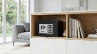 Rebel RB-7000 Elektronický trezor s PIN kódom a núdzovými kľúčmi, čierny