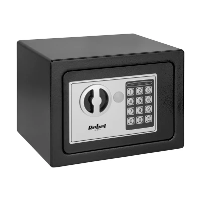 Rebel RB-7000 Elektronický trezor s PIN kódom a núdzovými kľúčmi, čierny