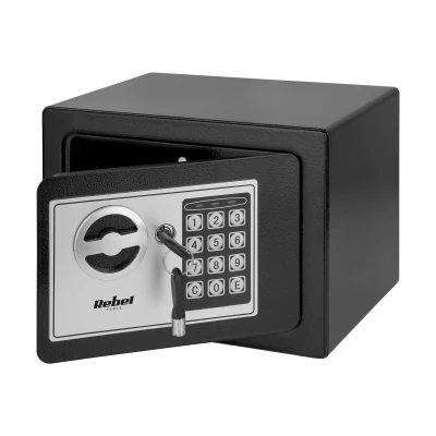 Rebel RB-7000 Elektronický trezor s PIN kódom a núdzovými kľúčmi, čierny