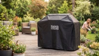 Teesa TSA0251-C Ochranná plachta na záhradný gril, čierna