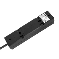 Rebel URZ3197-1,5 Prodlužovací kabel s vypínačem, 3 zásuvky FR, 1,5 m, černý