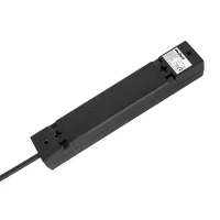 Rebel URZ3531-2-B Prodlužovací kabel, 5 zásuvek FR, 2 m, černý