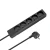 Rebel URZ3531-2-B Prodlužovací kabel, 5 zásuvek FR, 2 m, černý