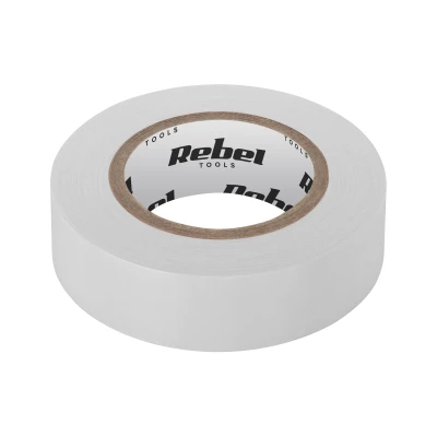 Rebel NAR0430 Izolační PVC lepicí páska 19 mm x 9 m, bílá