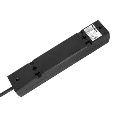 Rebel URZ3530-2-B Prodlužovací kabel s vypínačem, 4 zásuvky FR, 2 m, černý