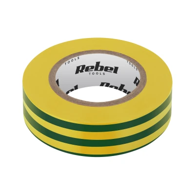 Rebel NAR0436 Izolačná samolepiaca páska z PVC 19 mm x 18 m, žltozelená