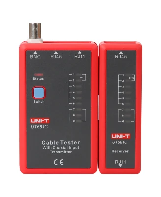 Uni-t MIE0345 Tester kabelů RJ45, RJ11 a BNC, UT681C