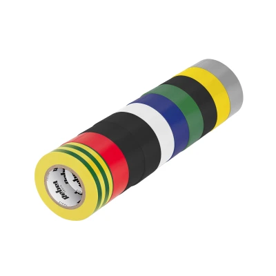 Rebel NAR0443 Sada izolačných lepiacich pások 19 mm x 9,15 m, 10 ks, rôzne farby
