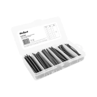 Rebel NAR0386 Sada smršťovacích bužírek 100 mm, 6 průměrů, 170 ks, černé
