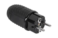 Rebel URZ3256 Venkovní síťová vidlice IP44, 16 A / 250 V, černá