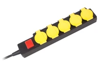 Rebel URZ3254 Zahradní prodlužovací kabel s vypínačem, 5 zásuvek, 3 m, IP44