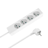 Rebel URZ3052-2-B Prodlužovací kabel, 4 zásuvky, bez vypínače, 2 m, bílý