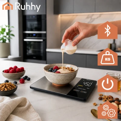 Ruhhy 24632 Kuchyňská váha s Bluetooth 5 kg