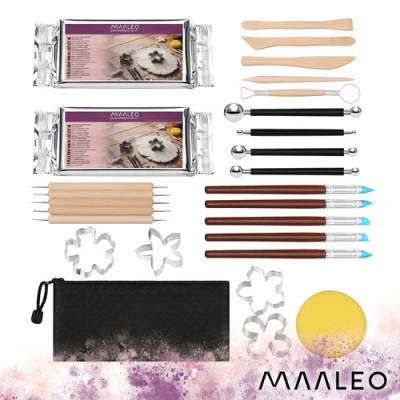 Maaleo 27920 Sada na modelovanie z hliny, 30 ks