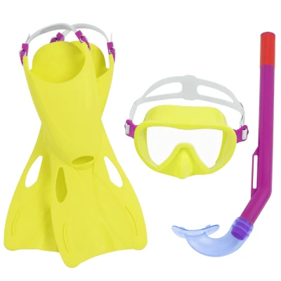 Bestway 25039 Dětský set na potápění - maska + šnorchl + ploutve 24-27, žlutý