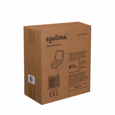 Soulima 27236 LED kosmetický kufřík se zrcátkem, černý
