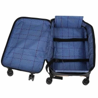 KIK KX2785 Skladací cestovný kufor na kolieskach, ABS, 45 l, šampanská farba