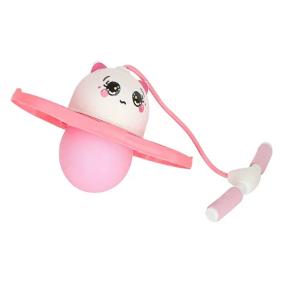 KIK KX2631 Skákadlo pro děti Pogo Jumper, bílo-růžové