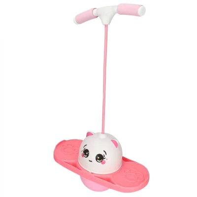 KIK KX2631 Skákadlo pro děti Pogo Jumper, bílo-růžové