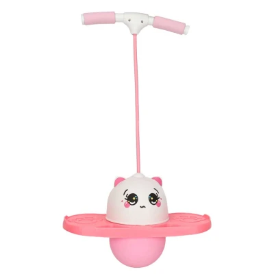 KIK KX2631 Skákadlo pro děti Pogo Jumper, bílo-růžové