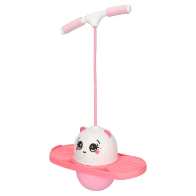 KIK KX2631 Skákadlo pro děti Pogo Jumper, bílo-růžové