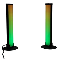 KIK KX2644 Herné stolné lampy s RGB LED a diaľkovým ovládaním, 2 ks