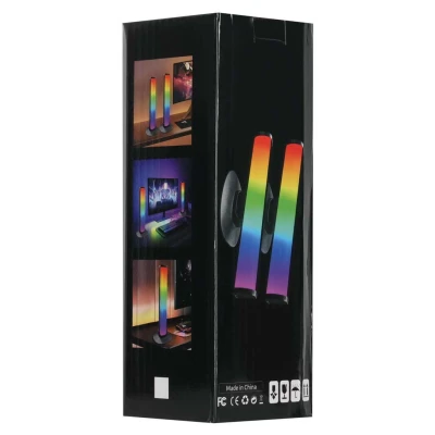 KIK KX2644 Herné stolné lampy s RGB LED a diaľkovým ovládaním, 2 ks