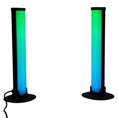 KIK KX2644 Herné stolné lampy s RGB LED a diaľkovým ovládaním, 2 ks