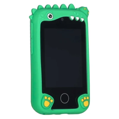 KIK KX2715 Detský smartfón s fotoaparátom, hrami a MP3, 8 GB, dinosaurus, zelený