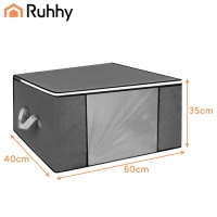 Ruhhy 27725 Úložný organizér na ložní prádlo 60 x 40 x 35 cm, sada 4 ks