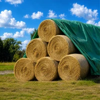 RealG RC-K-2100 Ochranná netkaná textilie na stohy slámy/sena 9,8×12,5 m 120 g/m², zelená