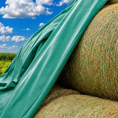 RealG RC-K-2100 Ochranná netkaná textilie na stohy slámy/sena 9,8×12,5 m 120 g/m², zelená