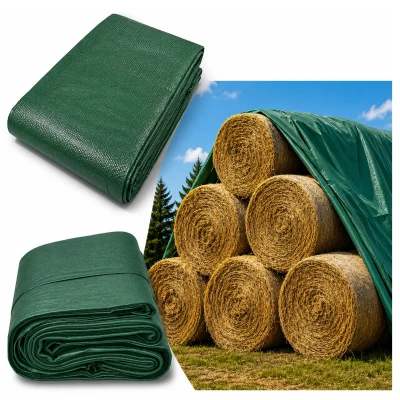 RealG RC-K-2100 Ochranná netkaná textilie na stohy slámy/sena 9,8×12,5 m 120 g/m², zelená