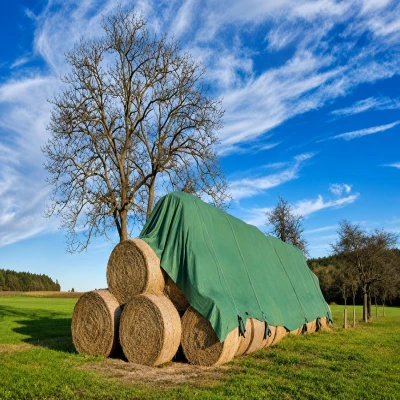 RealG RC-K-2100 Ochranná netkaná textilie na stohy slámy/sena 9,8×12,5 m 120 g/m², zelená