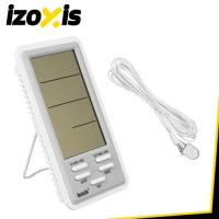 Izoxis 27912 Meteorologická stanice s vlhkoměrem 14,5 x 8 x 2,4 cm, bílo-šedá