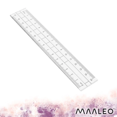 Maaleo 27975 Geometrická sada s kružítkem, pravítkem a úhloměrem, 7dílná, zelená