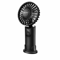 Ruhhy 27781 Mini ruční ventilátor s LED displejem, USB‑C, 2400 mAh, černý