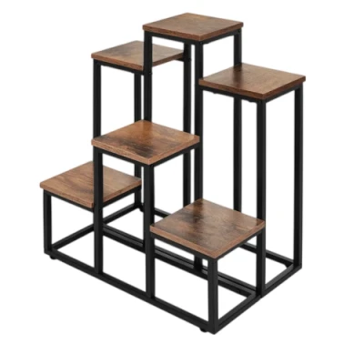 Gardlov 27789 Stojan na kvety 67 x 34,5 x 51 cm, 6 políc, hnedý