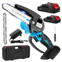 RealG RC-K-2315 Mini akumulátorová řetězová pila 21 V, 550 W, 2 baterie, kufr