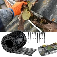 RealG RC-K-2097 Sieťka na odkvapy proti listiu a nečistotám 15 cm x 6 m + spony