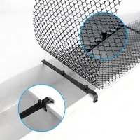 RealG RC-K-2097 Sieťka na odkvapy proti listiu a nečistotám 15 cm x 6 m + spony