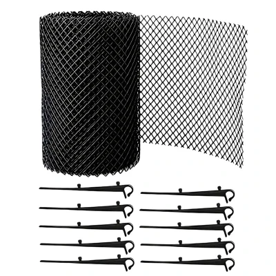 RealG RC-K-2097 Sieťka na odkvapy proti listiu a nečistotám 15 cm x 6 m + spony