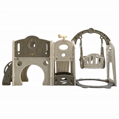 RealG RC-K-2365 Dětské multifunkční hřiště 5 v 1, šedá