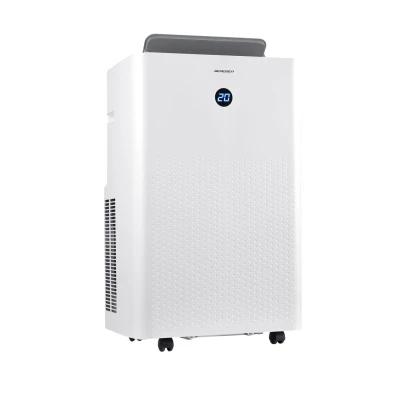 Berdsen BD-584 Mobilní klimatizace s vytápěním, odvlhčováním a Wi‑Fi ovládáním, 1400 W, bílá