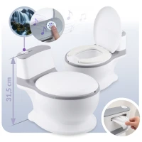 Ricokids RK-290 Interaktivní dětský nočník se zvukem splachování, bílo-šedý