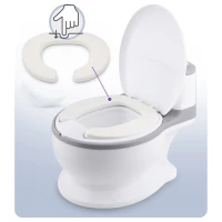 Ricokids RK-290 Interaktivní dětský nočník se zvukem splachování, bílo-šedý