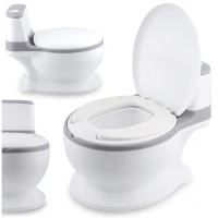 Ricokids RK-290 Interaktivní dětský nočník se zvukem splachování, bílo-šedý